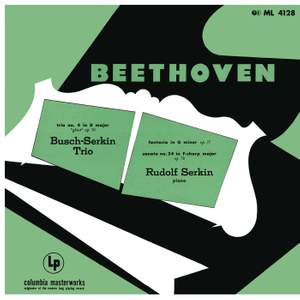 Beethoven: Piano Trio in D Major, Op. 70 No. 1 'Ghost' & Fantasia for Piano, Op. 77 & Piano Sonata No. 24, Op. 78 & Mendelssohn: Songs Without Words, Op. 62, No. 1