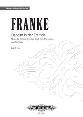 Franke, Bernd: Daheim in der Fremde (score)
