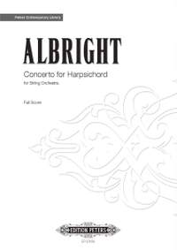 Albright, William: Concerto for Harpsichord and String Orch