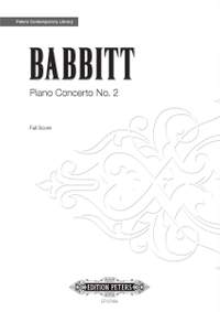 Babbitt, Milton: Piano Concerto No.2 (score)
