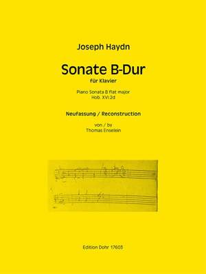 Haydn, J: Piano Sonata B flat major Hob.XVI:2d
