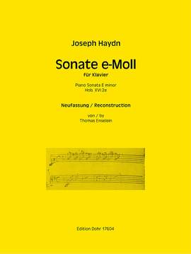 Haydn, J: Klavier Sonate e-Moll E minor Hob.XVI:2e