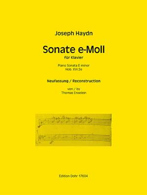 Haydn, J: Piano Sonata E minor Hob.XVI:2e