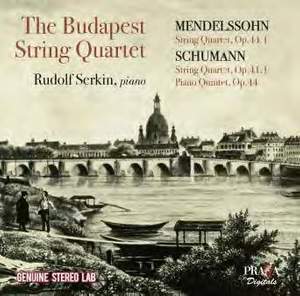 Budapest Quartet play Mendelssohn, Schumann