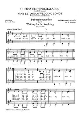 Tormis, V: Nine Estonian Wedding Songs
