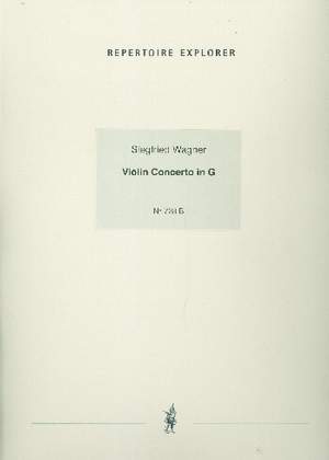 Wagner, Siegfried: Violin Concerto in G