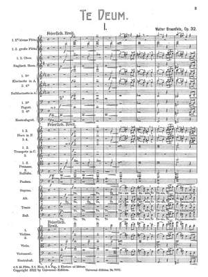 Braunfels, Walter: Te Deum op. 32