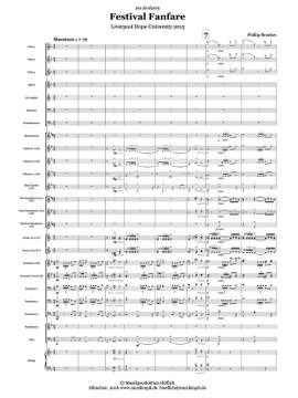 Brookes, Phillip: Festival Fanfare for grand orchestra, wind band and others