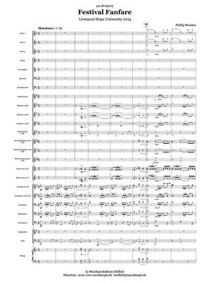 Brookes, Phillip: Festival Fanfare for grand orchestra, wind band and others