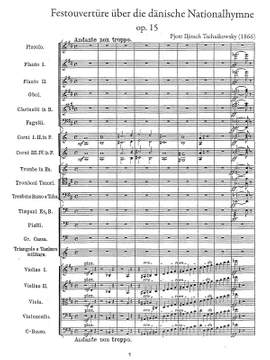 Tschaikowsky, Peter: Festival Overture in D on the Danish National Hymn