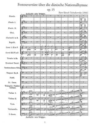Tschaikowsky, Peter: Festival Overture in D on the Danish National Hymn