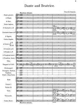 Bantock, Granville: Dante and Beatrice, Tone poem