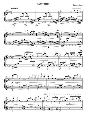 Buyst, Palmyre : Nocturne in f for piano solo