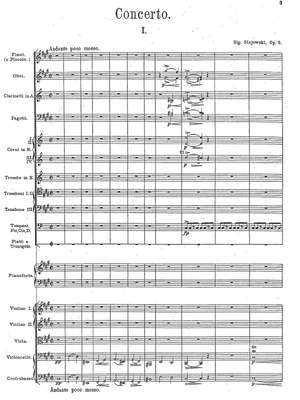 Stojowski, Sigismond: Piano Concerto No. 1 in F-sharp minor, Op. 3