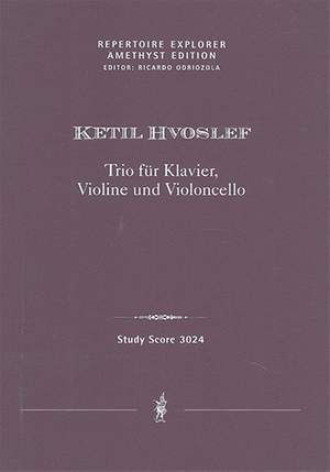 Hvoslef, Ketil: Trio for Piano, Violin & Cello