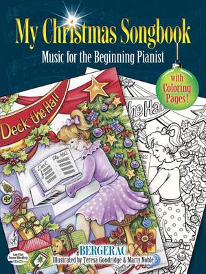 My Christmas Songbook: Music for the Beginning Pianist (Includes Coloring Pages!)