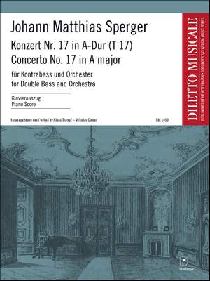 Johann Matthias Sperger: Konzert Nr. 17 A-Dur (T17)