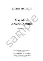 Bingham, Judith: Magnificat and Nunc Dimittis (York Serv) Product Image