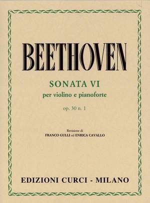 Ludwig van Beethoven: Sonata Op. 30 No. 1 For Violin and Piano