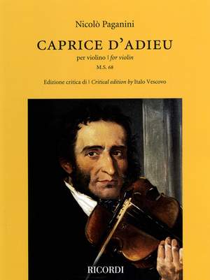 Niccolò Paganini: Caprice d'Adieu