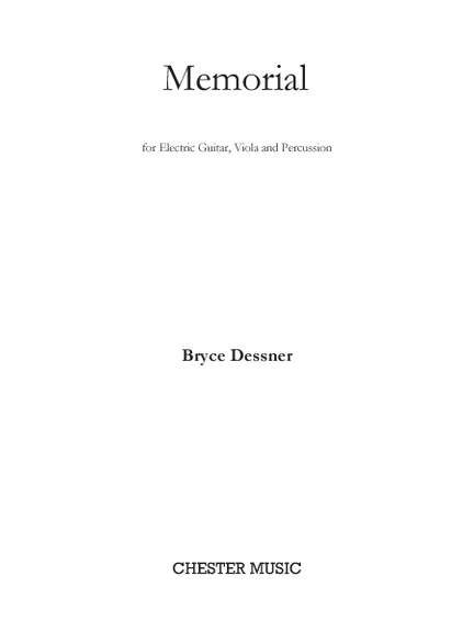 Bryce Dessner: Memorial