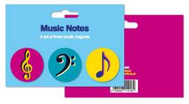 My World: Magnets - Music Notes, Set Of 3