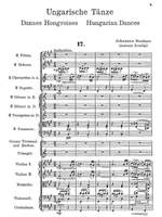 Brahms, Johannes / orch. Antonín Dvorák: Hungarian Dances for orchestra Product Image