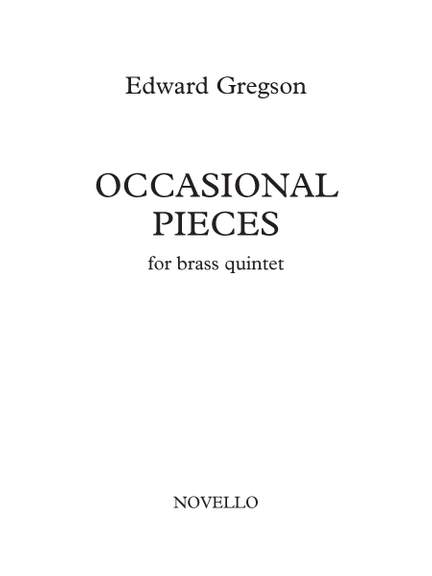 Edward Gregson: Occasional Pieces