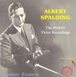 Albert Spalding, Vol. 1: The 1934-1935 Victor Recordings