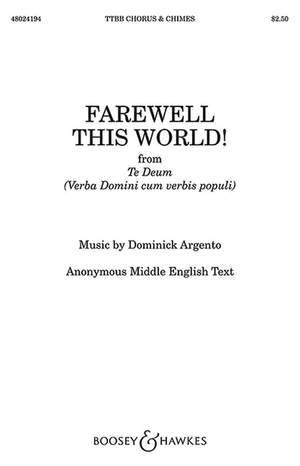Argento, D: Farewell This World!