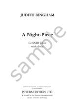 Bingham, Judith: A Night-Piece (SATB) Product Image