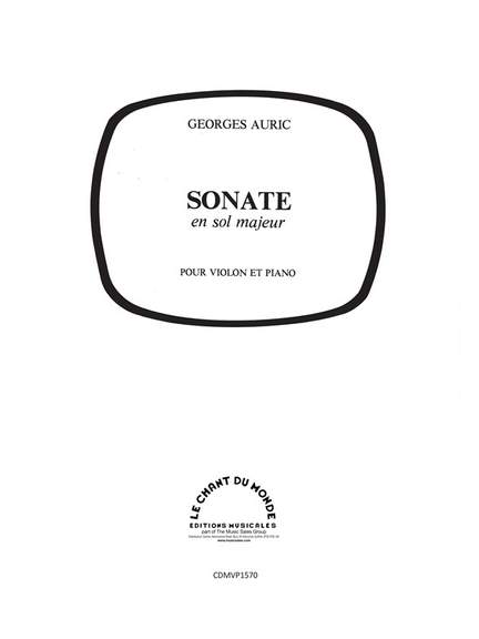 Georges Auric: Sonate