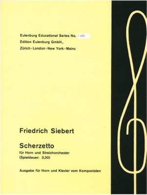Friedrich Siebert: Scherzetto Für Horn und Klavier