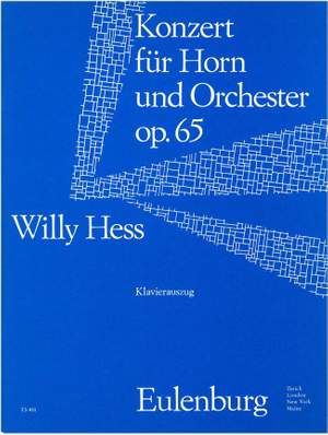 Willy Hess: Konzert Für Horn