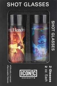 Jimi Hendrix 2-Piece Shot Glass Set