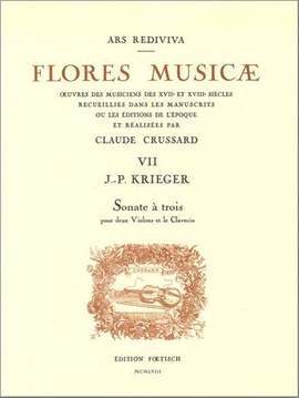 Johann Philipp Krieger: Sonate A 3 E-Moll