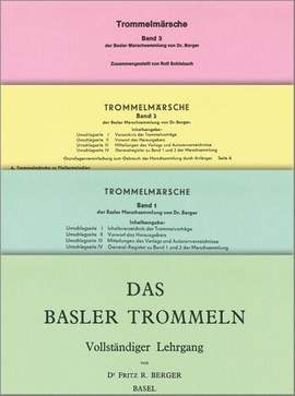 Fritz Berger: Basler Trommeln Vol 1-3+Lehrg.