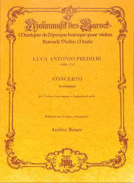 Luca Antonio Predieri: Konzert H-Moll
