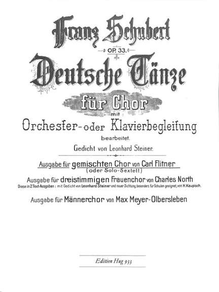 Franz Schubert: Deutsche Tänze