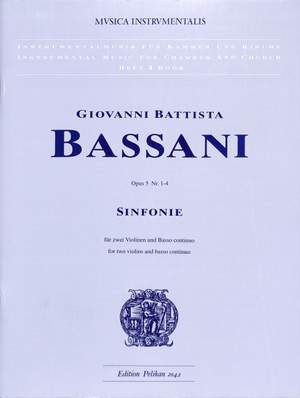 Giovanni Bassano: Sinfonien Vol. 1 Op. 5-1-4