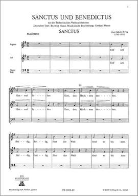 Jakub Jan Ryba: Sanctus und Benedictus