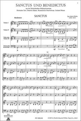 Jakub Jan Ryba: Sanctus und Benedictus