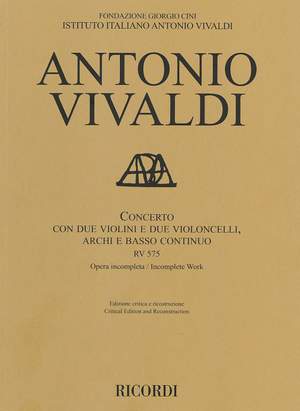 Antonio Vivaldi: Concerto in G Major RV 575 (F. VI No.1)