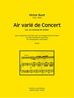 Buot, V: Air varié de Concert