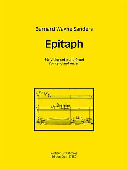 Sanders, B W: Epitaph