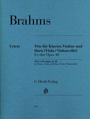 Johannes Brahms: Horn Trio E Flat Major Op. 40 (Score/Parts)