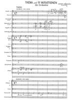 Krenek, Ernst: Thema und 13 Variationen op.69 for orchestra Product Image