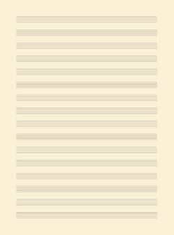 Papier à musique 16 Portées