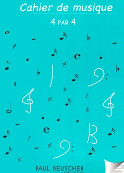 Cahier De Musique 4X4 Portées