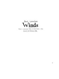 Bent Lorentzen: Winds - Version B For Performers